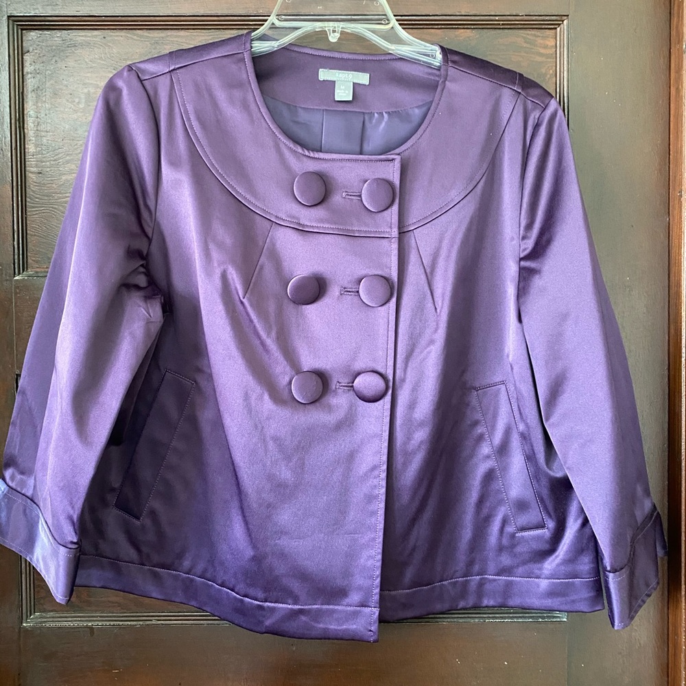 Purple Satin Jacket